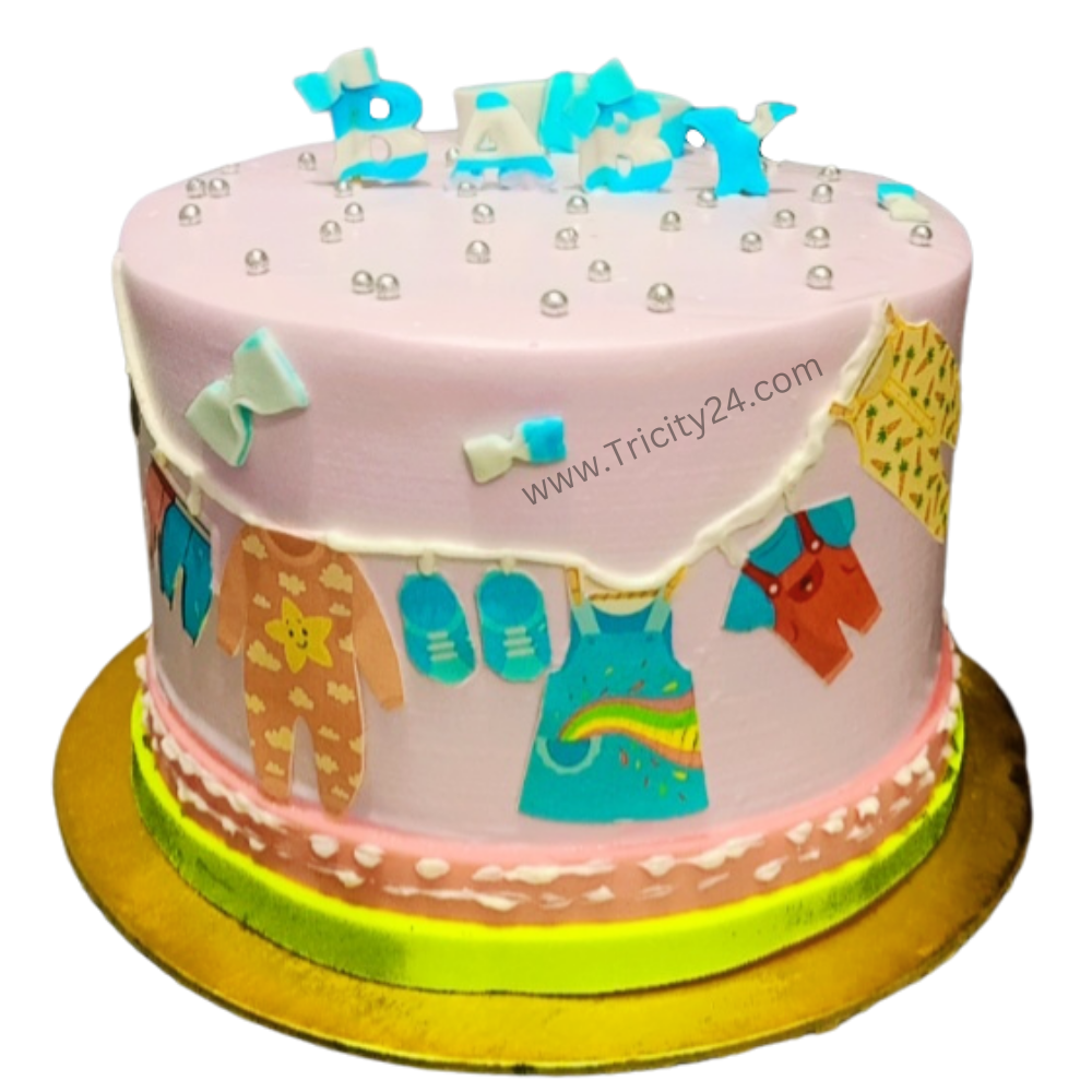 M381) Designer Baby Shower Birthday Cake (1 Kg). – Tricity 24