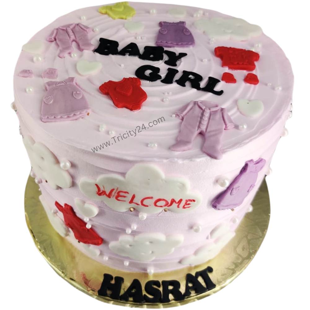 (M939) Welcome Baby Theme Cake (1 Kg).