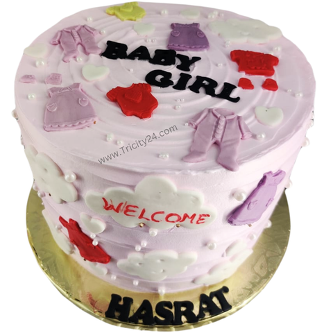 (M939) Welcome Baby Theme Cake (1 Kg).