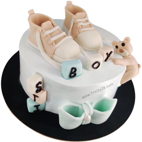 (M943)  Welcome Baby Theme Cake (1 Kg).
