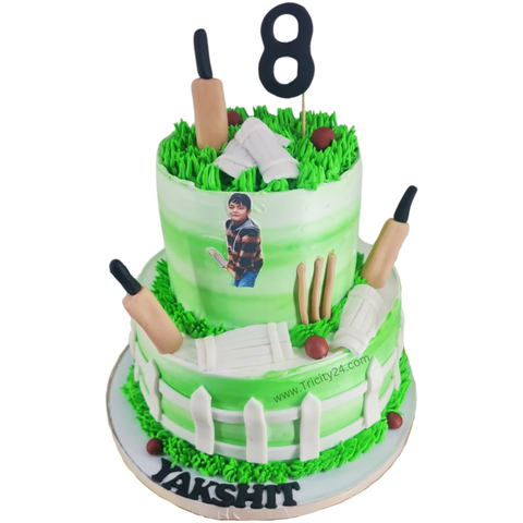 (M867) Cricket Theme Cake(2Kg)