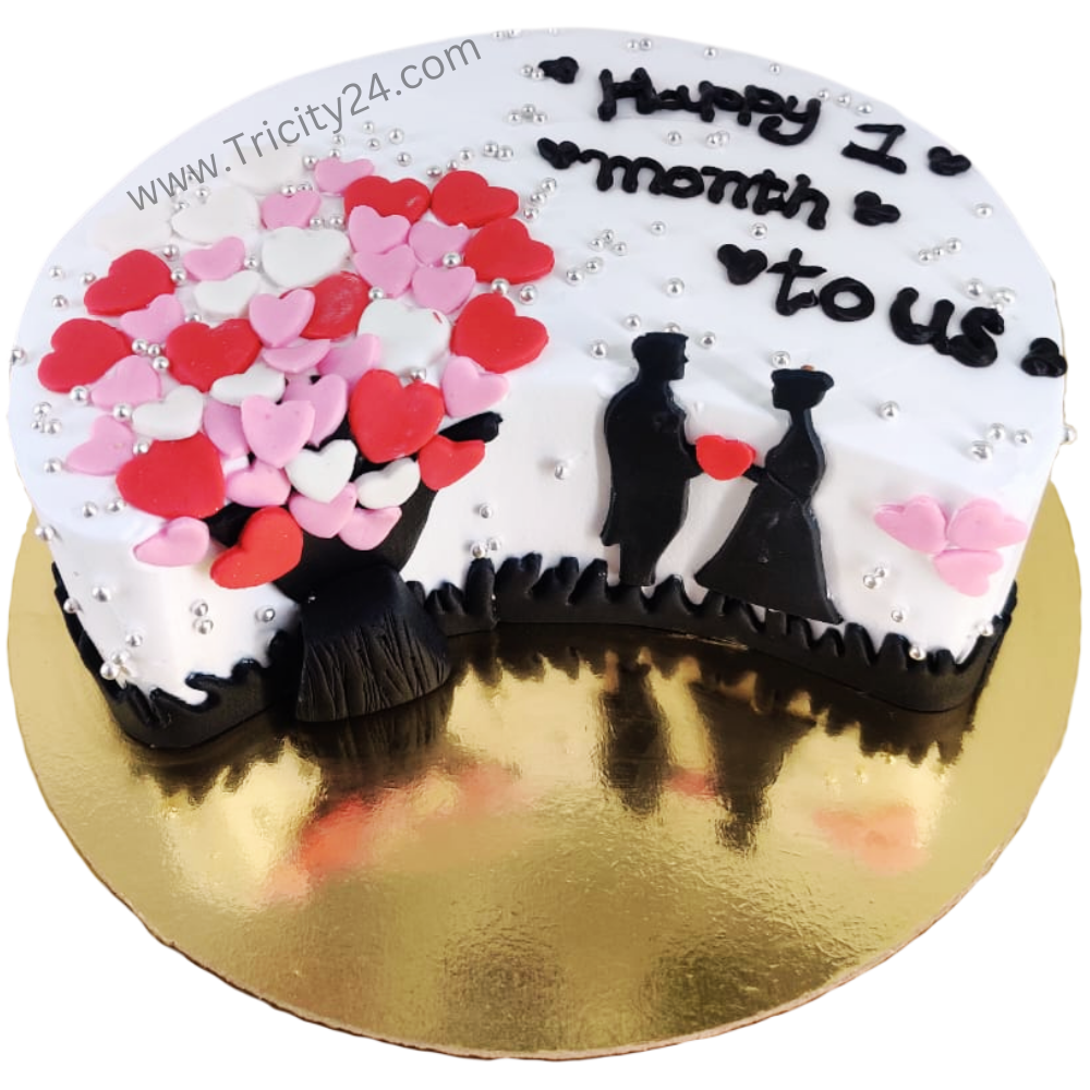 (M899) Love Theme Cake (1 Kg).