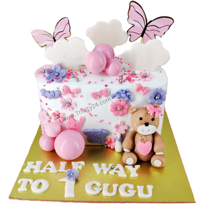 (M892) Half Birthday  Theme Cake (1 Kg).