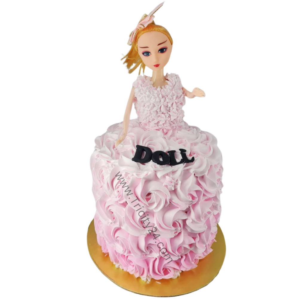 (M990) Barbie Cake (Half Kg).