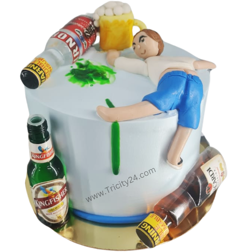 (M912) Bottle Theme Cake (1 Kg).