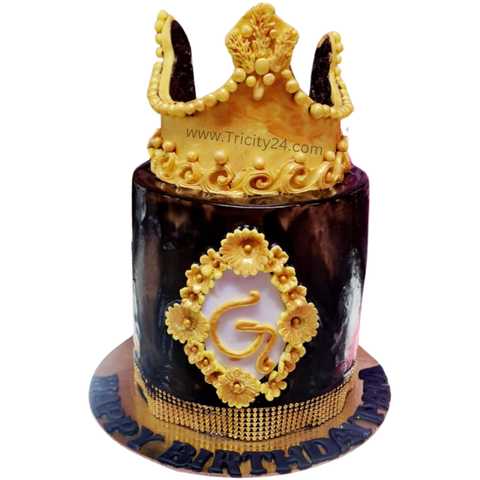 (M929) Crown Theme Cake (1 Kg).