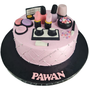 (M932)Makeup Theme Cake (1 Kg).