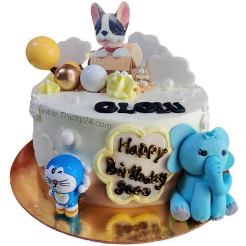 (M950) Dog Theme Cake (1 Kg).