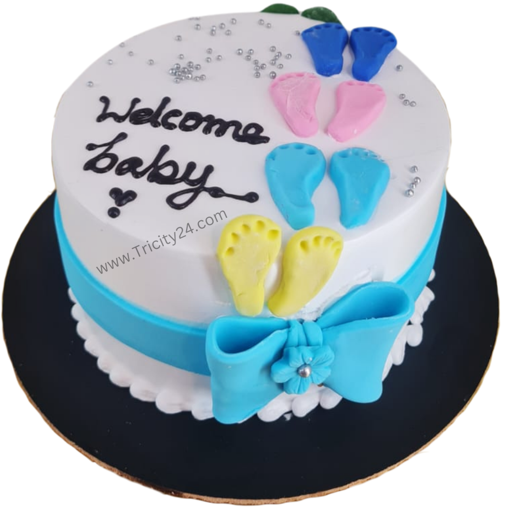 (M1017) Welcome Baby Cake (Half Kg).