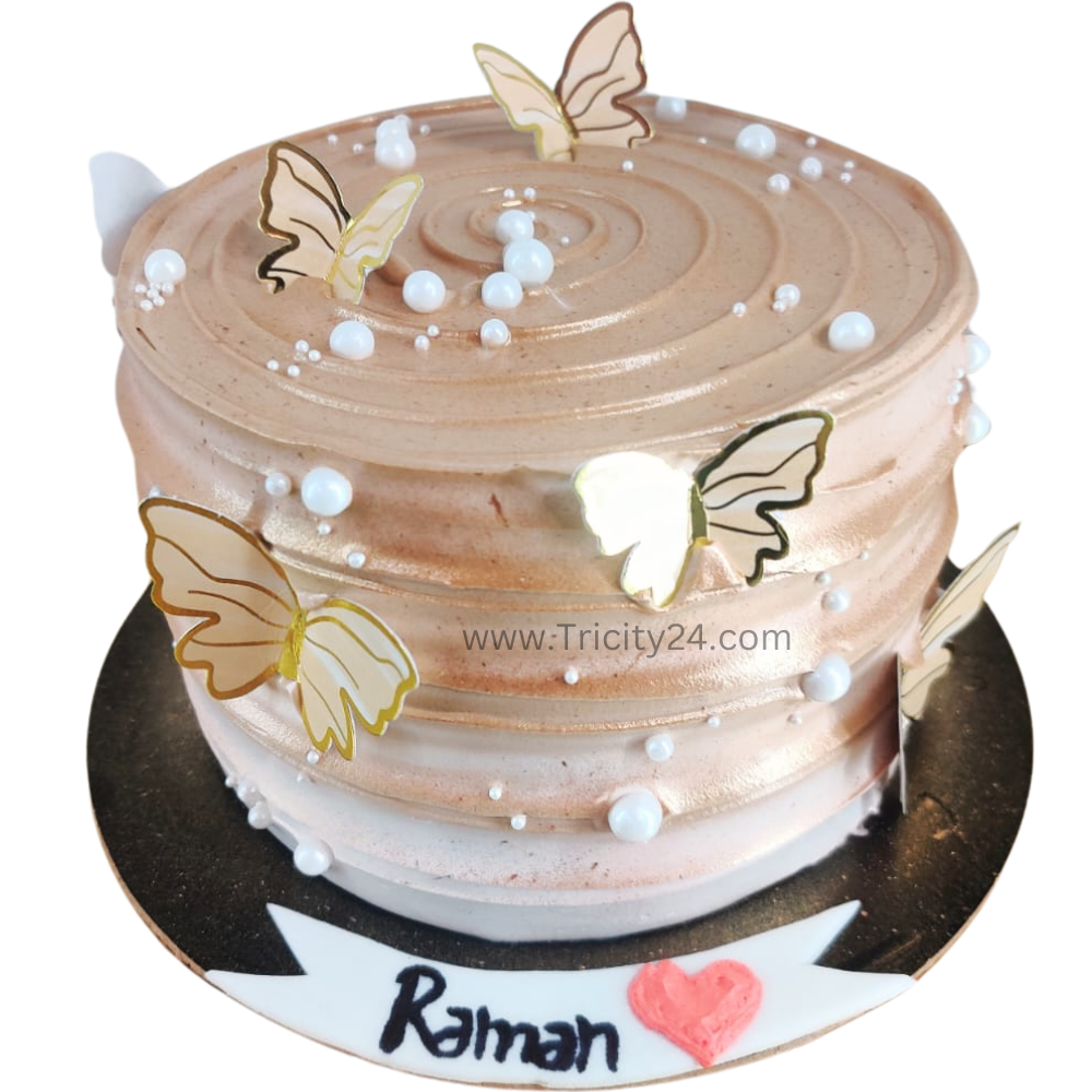 (M1018) Butterfly Theme Cake (Half Kg).