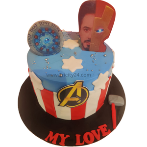 (M970) Avenger Theme Cake (1 Kg)