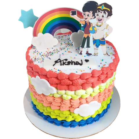 (M971) Rainbow Theme Cake (1 Kg)