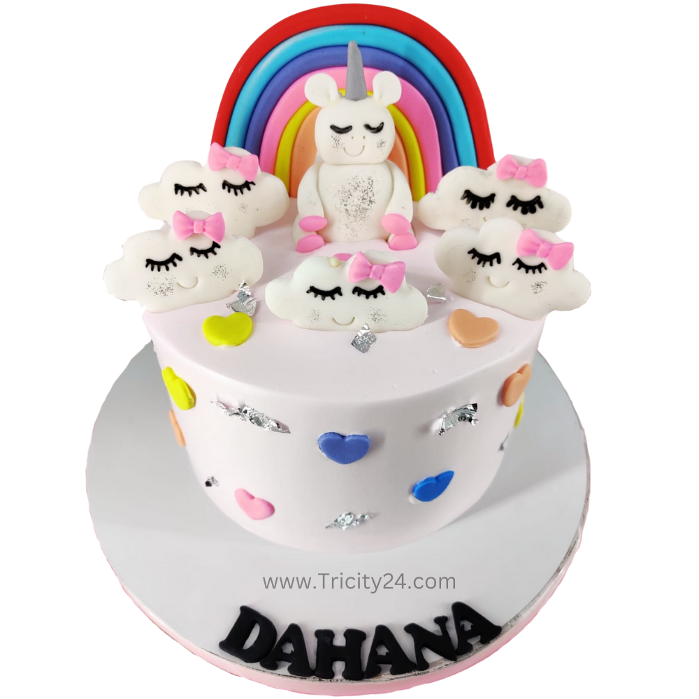 (M953) Unicorn Theme Cake (1 Kg).