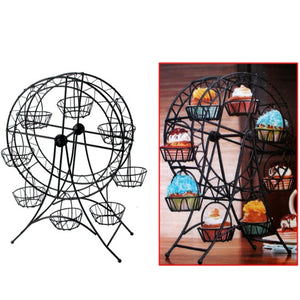 Black Metal Ferris Wheel Cupcake Holder (Rental) R49