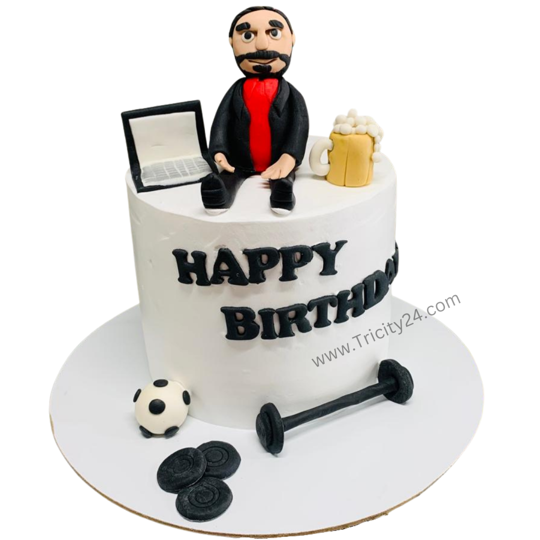 (M613) Gym Theme Cake (1 Kg).