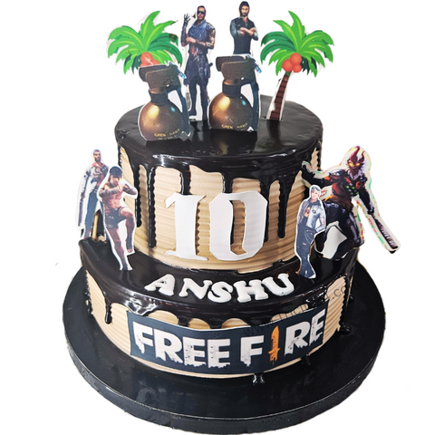 (M1031)Free Fire Theme Cake(2Kg)