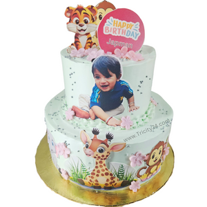 (M1034)Jungle Theme Cake(2Kg)