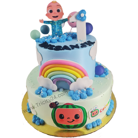 (M1047) Cocomelon Theme Cake(2Kg)