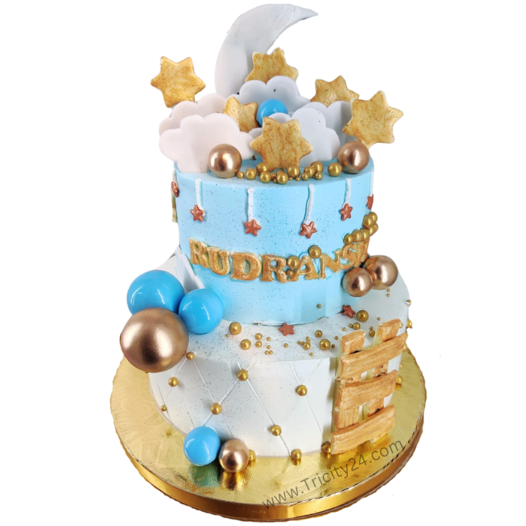 (M1054) Star Moon Theme  Cake(2Kg)