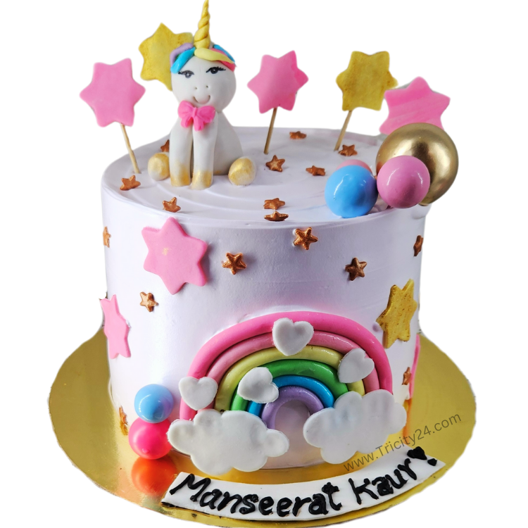 (M1067) Unicorn Theme Cake (1 Kg)