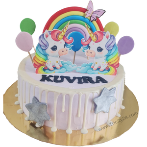 (M1077) Unicorn Theme Cake (1 Kg)