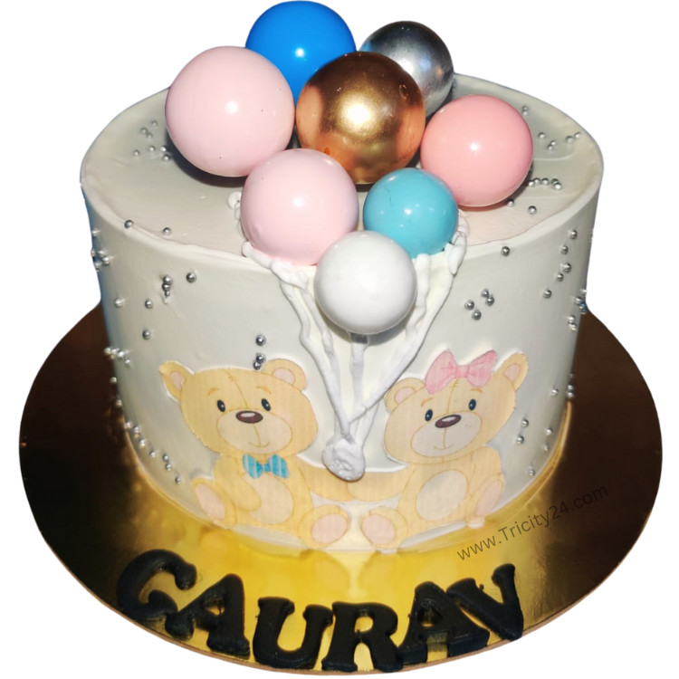 (M1100) Teady Theme Cake (1 Kg)