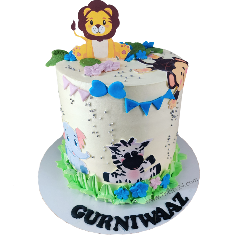 (M1112) Jungal Theme Cake (1 Kg)