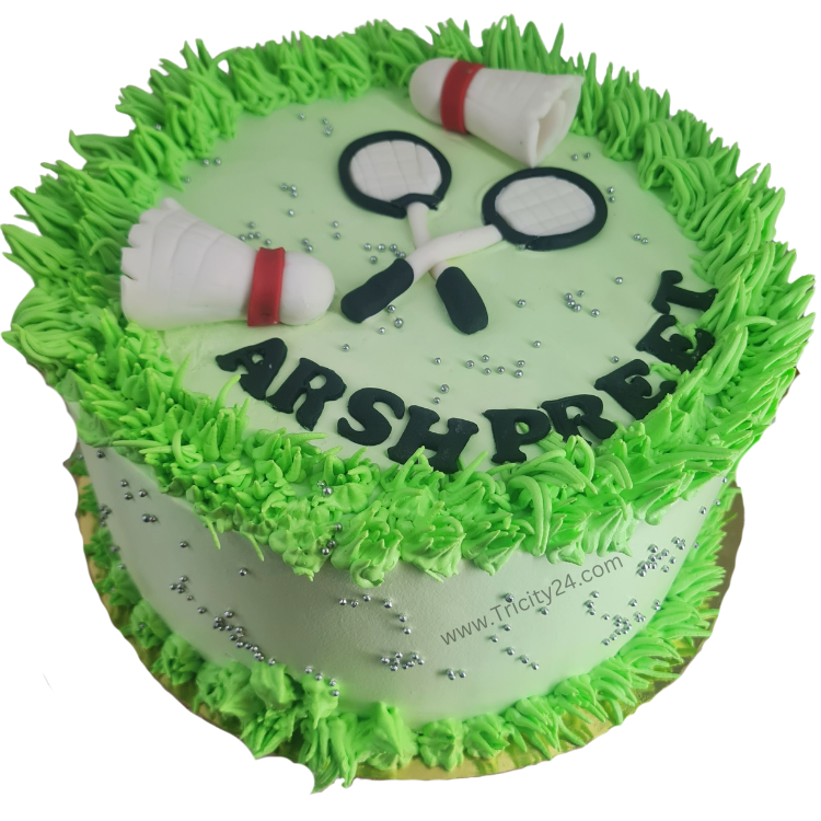 (M1113) Badminton Theme Cake (1 Kg)