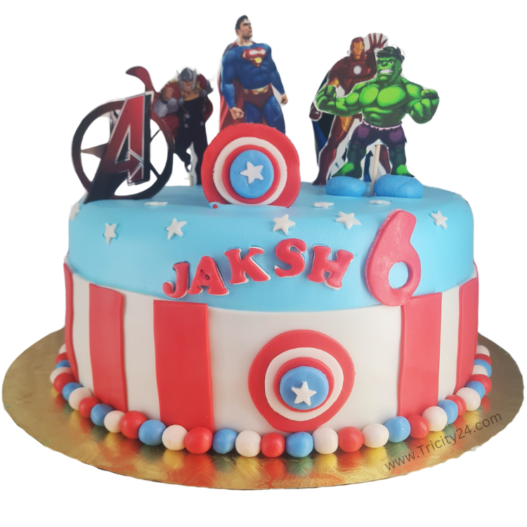 (M1114) Super Hero Theme Cake (1 Kg)