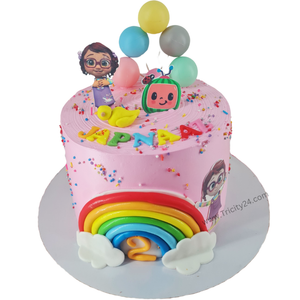 (M1121) Cocomelon Theme Cake (1 Kg)