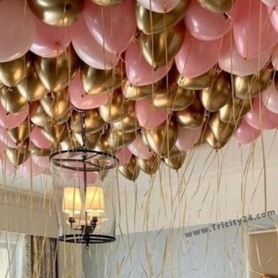 Happy Birthday Rose Gold Theme Decoration (P49).