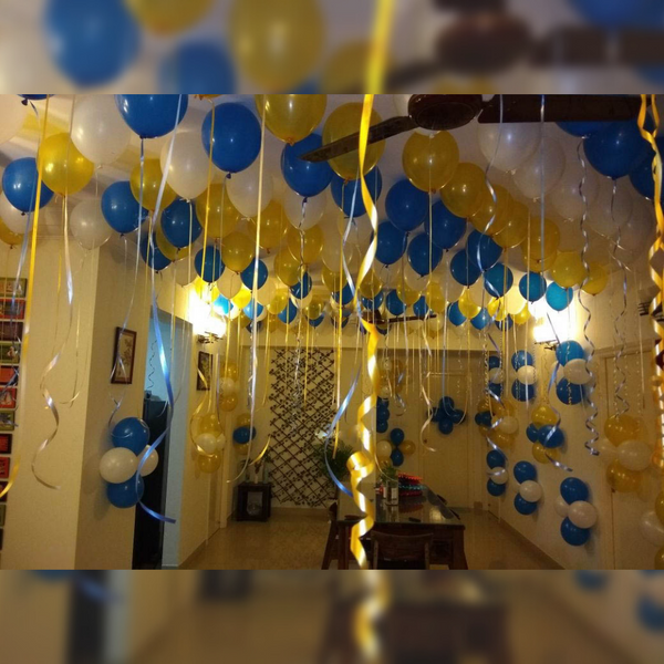 Balloon Decoration At Home For Anniversary (P68).