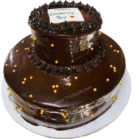 (M280) Chocolate 2 Tier Cake (2 Kg).