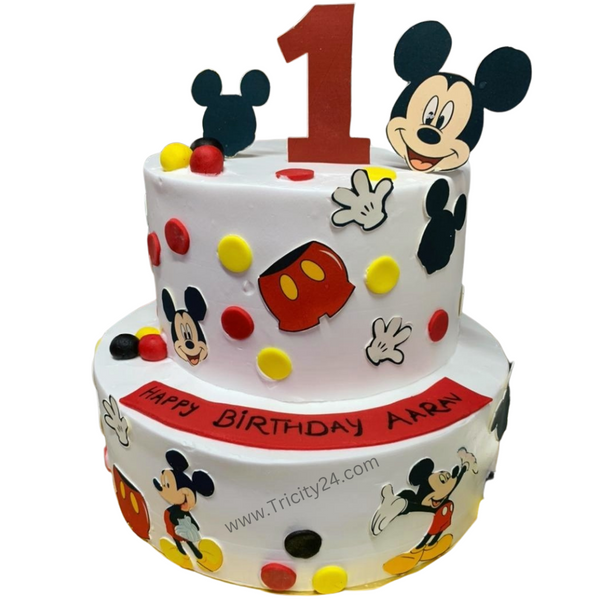 Smiling Mickey Cake – Creme Castle