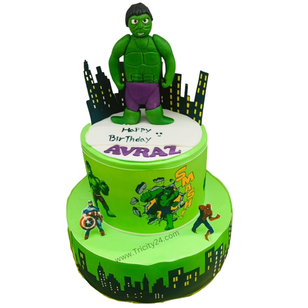 50 Hulk Cake Design Images (Cake Idea) - 2020 | Hulk cakes, Hulk birthday  cakes, Cake