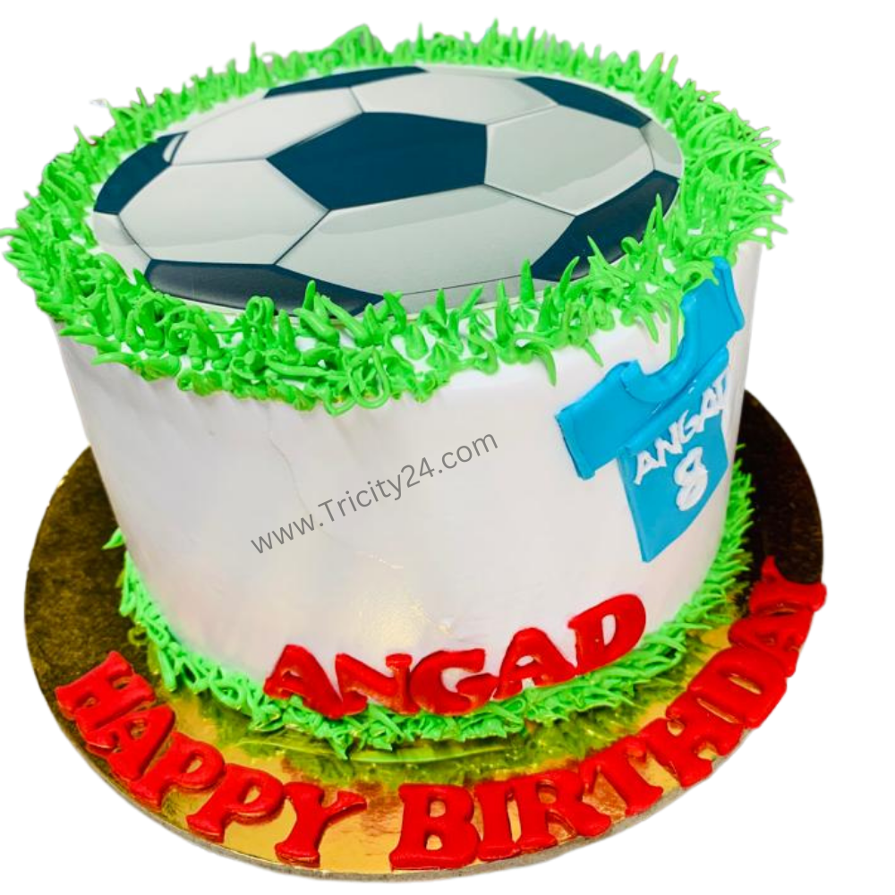 (M387) Football Theme Birthday Cake (Half Kg).