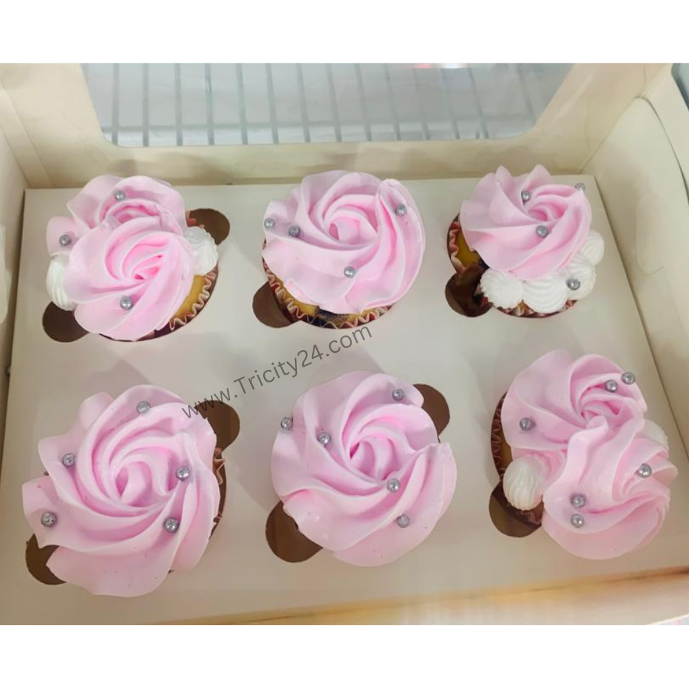 (M544) Chocolate Flower Cupcake 1Pcs.