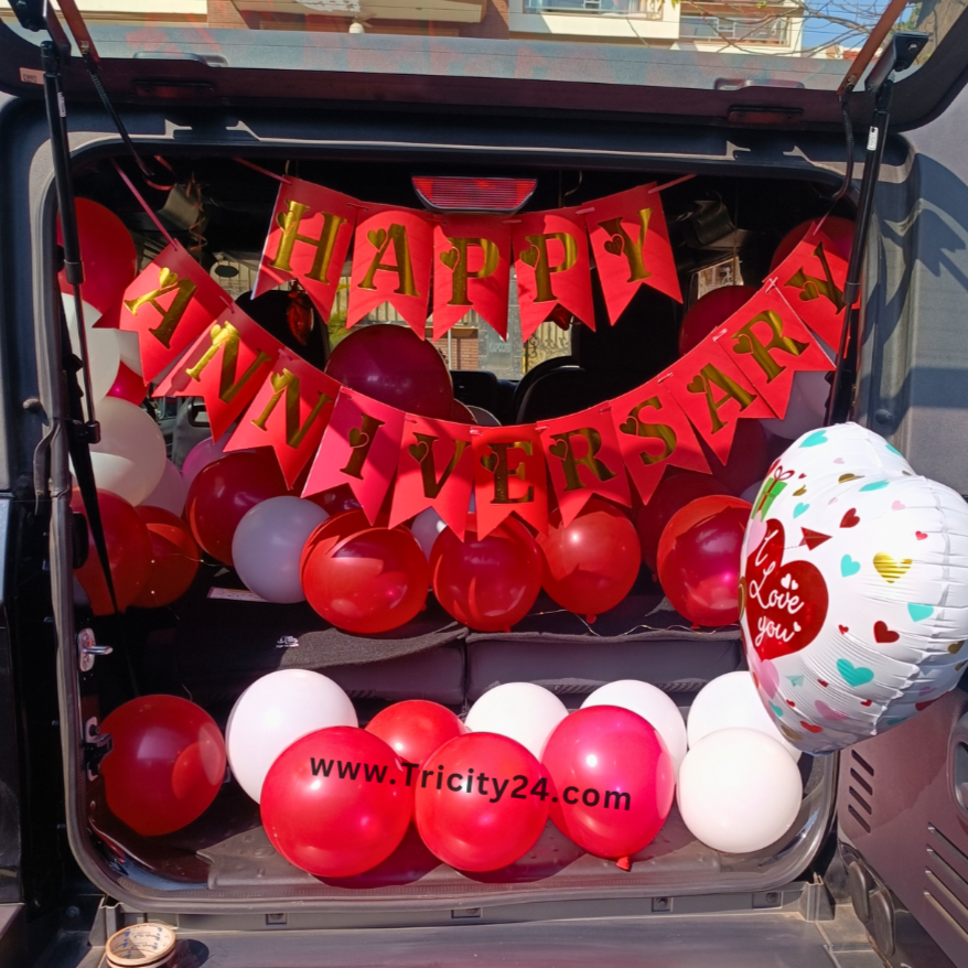 Car Boot Decoration For Anniversary (P486).