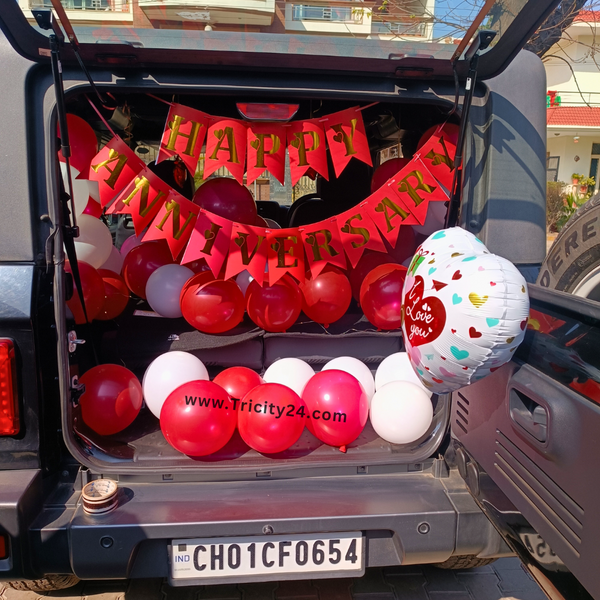 Car Boot Decoration For Anniversary (P486).