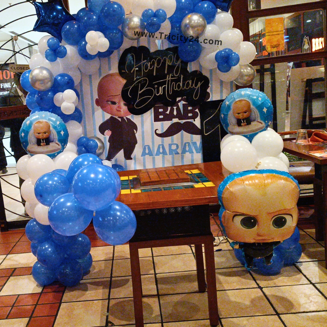 Kids Birthday Balloon Decoration Boss Baby (P509).