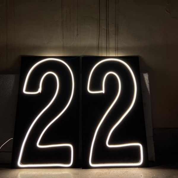 Neon Number 0 To 9 Sign (Rental) R32