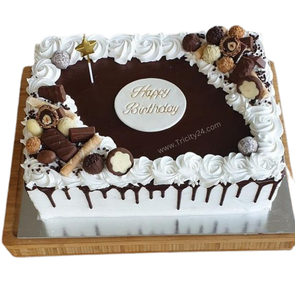 Butterscotch Rectangle Cake | Cake | Buy Designer Cakes Online, Cartoon  Cakes | Floralis