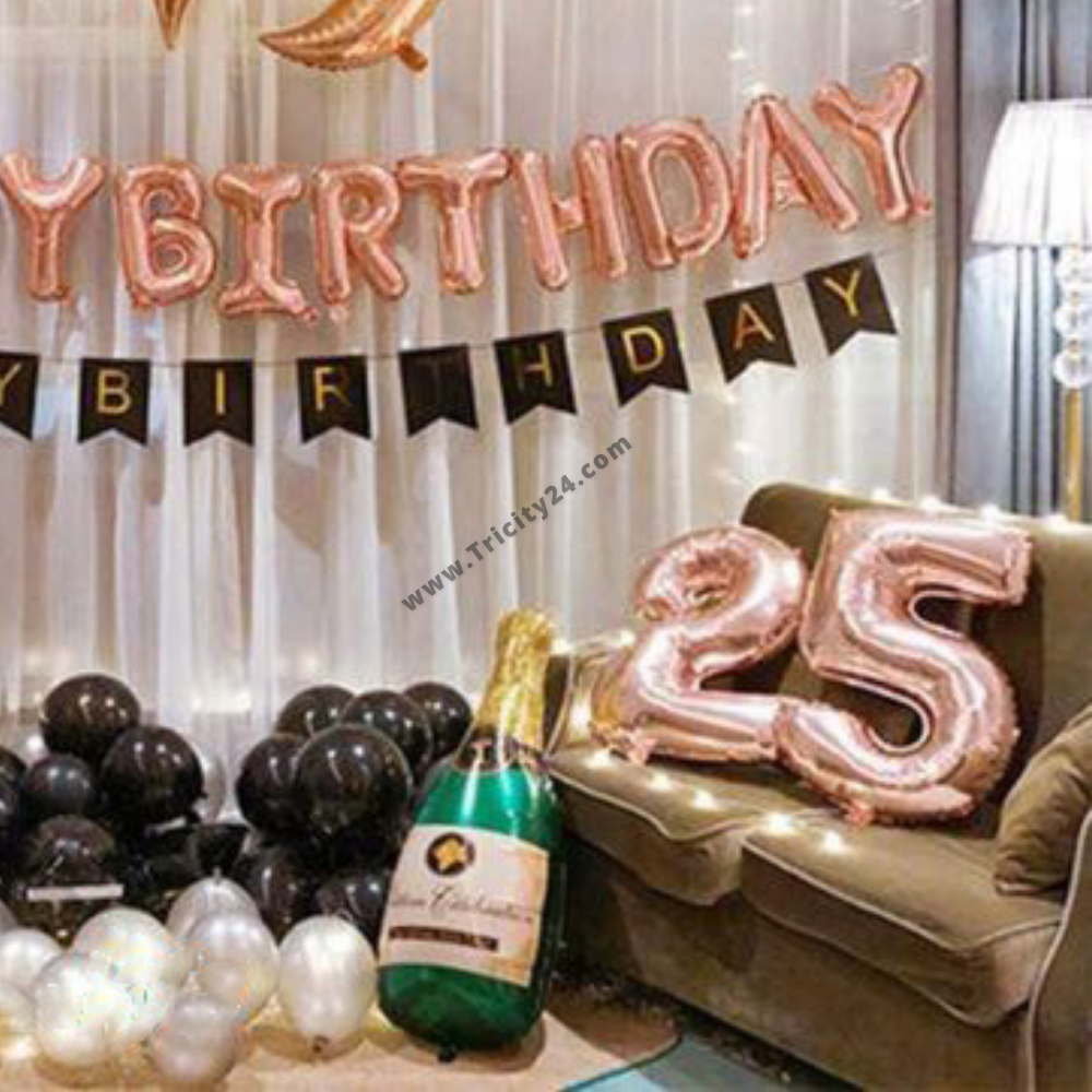 25th Birthday Party Decoration P192 Tricity 24