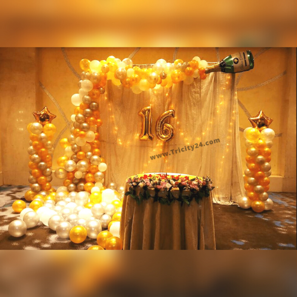 Happy Birthday Golden Theme Decoration (P299).