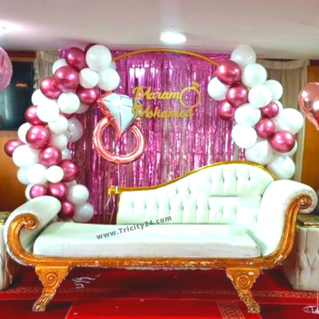 Engagement ceremony | Wedding stage decorations, Simple stage decorations,  Traditional wedding decor